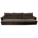 Ver imagem 5 de Sofá Retrátil e Reclinável 3,85m Molas Ensacadas Cama inBox Big Space com Bordado 3D Velusoft
