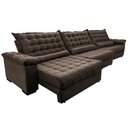 Ver imagem 7 de Sofá Retrátil e Reclinável 3,85m Molas Ensacadas Cama inBox Big Space com Bordado 3D Velusoft