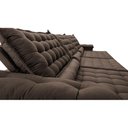 Ver imagem 4 de Sofá Retrátil e Reclinável 3,85m Molas Ensacadas Cama inBox Big Space com Bordado 3D Velusoft