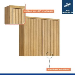 Conjunto Cozinha Completa Armário Paneleiro 4 Portas com Vidro 2 Armários Aéreo e 2 Balcões Torino - 15 Conjunto Cozinha Completa Armário Paneleiro 4 Portas com Vidro 2 Armários Aéreo e 2 Balcões Torino - 15