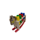 Ver imagem 4 de Brinquedo Educativo Cavalinhio Balanço Pinos de Encaixe
