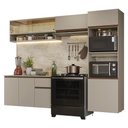Ver imagem 2 de Armário de Cozinha Completa 260 Cm Suspenso Nice Madesa 10 Crema