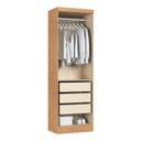 Ver imagem 3 de Módulo 2 Portas com Cabideiro Infinity Marrom/Cedro/Blush