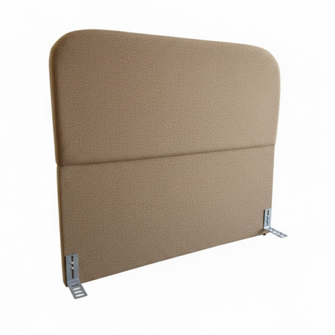 Cabeceira de Cama Box Queen 160cm Orgânica Bege Escuro - Veludo