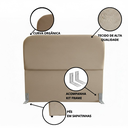 Ver imagem 3 de Cabeceira de Cama Box Queen 160cm Orgânica Bege Escuro - Veludo