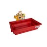 Bandeja Plástica Higiênica Vermelha para Gaiola Pequena Jel Plast Pet Roe - 2