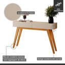 Ver mais imagens de Conjunto Aparador para Sala de Estar 2 Gavetas 133cm Aros e Painel Sobreposto 180cm sem Led Aros