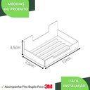 Ver imagem 4 de Porta Sabonete Para Banheiro Saboneteira Adesivo Preto ELG