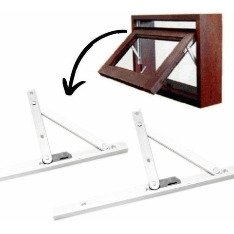 Braço Articulado Para Janela Basculante 25cm (preço Par)