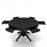Mesa de Jogos Carteado 6 Lugares Bellagio com Gavetas e Tampo Reversível com Tecido Preto/Verde G42  - 2
