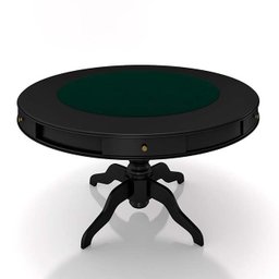 Mesa de Jogos Carteado 6 Lugares Bellagio com Gavetas e Tampo Reversível com Tecido Preto/Verde G42  - 7