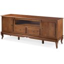 Ver imagem 1 de Rack Linz 2 Portas Madeira 2 Gavetas Pés Luis Xv 75 X 195 X 40 Cm (a X L X P)