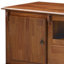 Ver imagem 3 de Rack para TV até 75 Polegadas 195cm 2 Portas 2 Gavetas + Nicho Madeira Maciça Pés Luis Xv