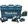 Esmerilhadeira À Bateria Makita 4.1/2" Dga455rfe3 + 03 Baterias 18v 3ah + Carregador Rápido Bivolt + - 1