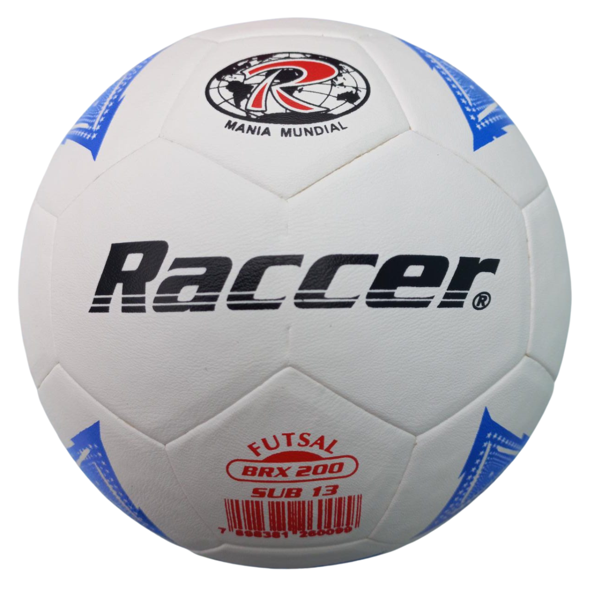 Bola Futsal Raccer 200 Sub 13 (11/13 Anos) Infantil:Branco