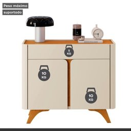 Conjunto Aparador 2 Gavetas 133cm Aros e Buffet para Sala de Jantar 2 Portas 92cm Aros - 14