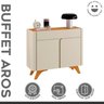 Conjunto Aparador 2 Gavetas 133cm Aros e Buffet para Sala de Jantar 2 Portas 92cm Aros - 19