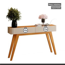 Conjunto Aparador 2 Gavetas 133cm Aros e Buffet para Sala de Jantar 2 Portas 92cm Aros - 5