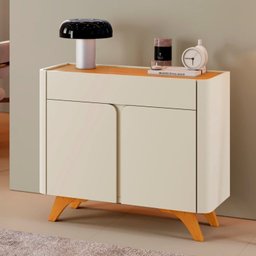 Conjunto Aparador 2 Gavetas 133cm Aros e Buffet para Sala de Jantar 2 Portas 92cm Aros - 11