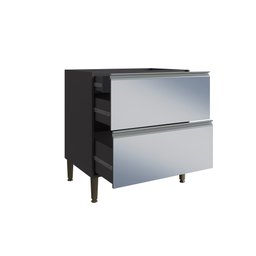Cozinha Modulada Atena 100% MDF 12 Peças Grafite - Arte Cas - 10