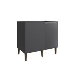 Cozinha Modulada Atena 100% MDF 12 Peças Grafite - Arte Cas - 8