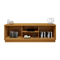 Kit 2 Peças com Rack para TV até 75 Polegadas Ripado Logan e Cristaleira com Espelho 100%MDF Lisboa - 17