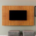 Ver imagem 5 de Conjunto Penteadeira Camarim 5 Gavetas Bulgária e Painel para Tv até 75 Polegadas Ripado