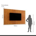 Ver imagem 7 de Conjunto Penteadeira Camarim 5 Gavetas Bulgária e Painel para Tv até 75 Polegadas Ripado