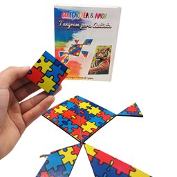 Kit Tangram Brinquedo Divertido para Crianças Diversão em Família - 5