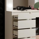 Ver mais imagens de Conjunto Penteadeira Camarim 184x136cm Anne e Espelho Decorativo 180x90cm Retangular