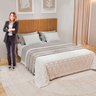 Conjunto Penteadeira Camarim 5 Gavetas Bulgária e Cabeceira para Cama King em Mdp Paris - 11
