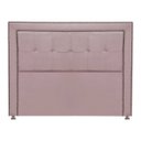 Ver imagem 3 de Cabeceira Estofada para Cama Box Queen 160cm Ravena Veludo - Sofa Store:veludo Rosê Gold
