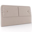 Ver imagem 1 de Cabeceira Cama Box Queen Estofada 160cm Mali P05 Veludo Bege - Lyam Decor