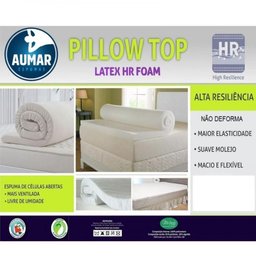 Pillow Top Látex Hr Foam Queen 1,58 X 1,98 X 3cm Aumar - 5