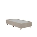 Ver imagem 3 de Cama Box Solteiro Estofada em Madeira Maciça Base Reforçada Santorini Espresso Móveis Bege/Linho