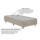 Ver imagem 7 de Cama Box Solteiro Estofada em Madeira Maciça Base Reforçada Santorini Espresso Móveis Bege/Linho