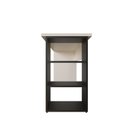 Ver imagem 6 de Conjunto de Mesa com Prateleiras para Escritório ou Home Office de Largura 110cm MDF Branco e Preto