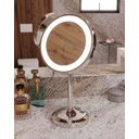 Ver imagem 2 de Espelho Aumento 5x Luz Led E6590 Cromado Italy Line