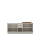 Ver imagem 5 de Cozinha Compacta Modulada 100% MDF 2 Peças com Tampo Bege Areia/Cinamomo Fineze