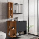 Ver imagem 1 de Conjunto Banheiro Catalina Preto Fosco Naturalle