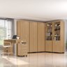 Conjunto para Escritório 7 Peças com Escrivaninha Gávea 1 Gaveteiro 4 Gavetas e 5 Armários Espresso Móveis - 1