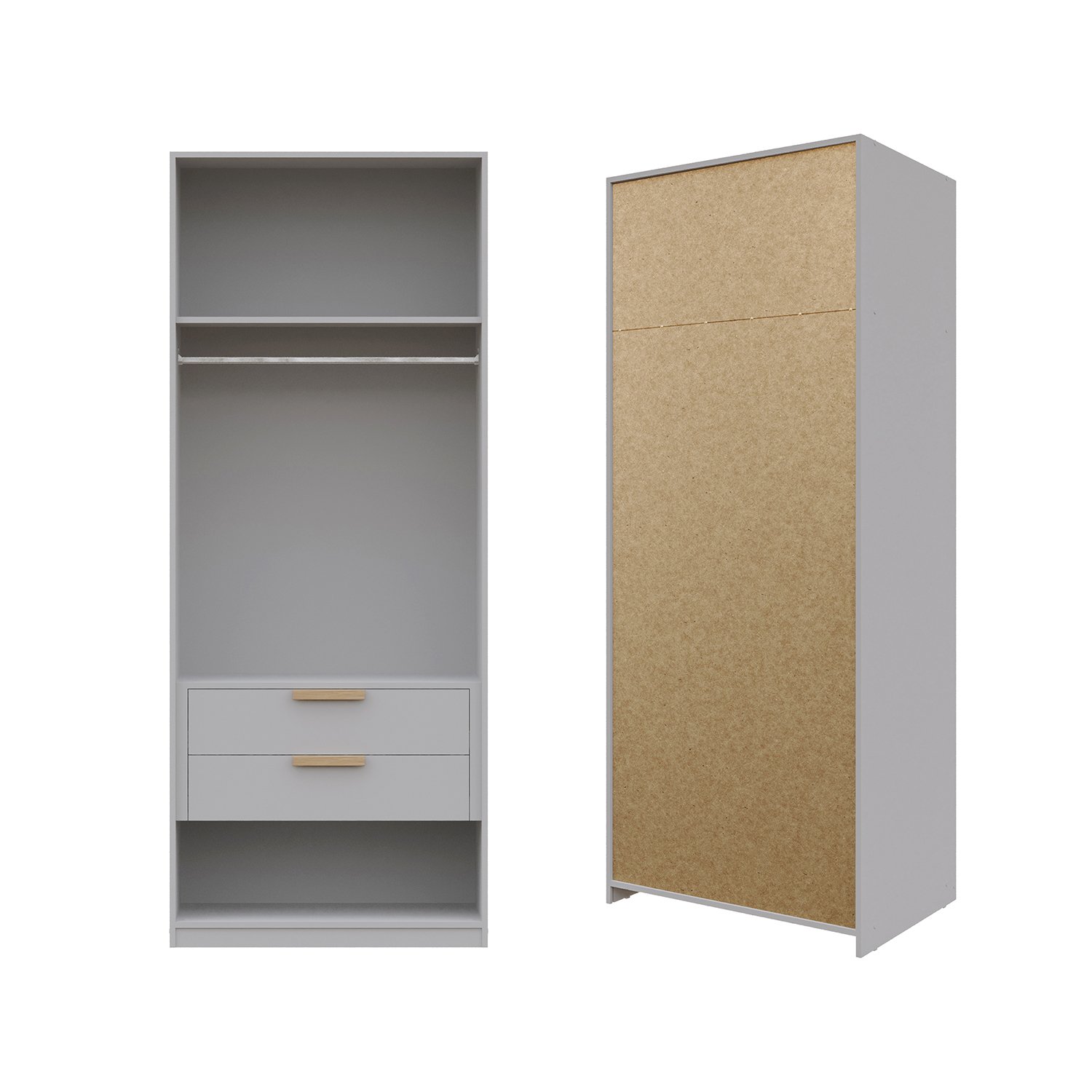 Guarda-roupa Modular 80cm com Portas e Gaveteiro Jade Cabecasa Madeiramadeira - 10