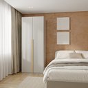 Ver imagem 1 de Guarda-Roupa Planejado 80cm com Portas e Gaveteiro Jade CabeCasa MadeiraOriginals Cinza/Urbano