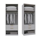 Ver imagem 7 de Guarda-Roupa Planejado 80cm com Portas e Gaveteiro Jade CabeCasa MadeiraOriginals Cinza/Urbano