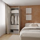 Ver imagem 3 de Guarda-Roupa Planejado 80cm com Portas e Gaveteiro Jade CabeCasa MadeiraOriginals Cinza/Urbano