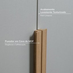 Guarda-roupa Modular 80cm com Portas e Prateleiras Jade Cabecasa Madeiramadeira - 5