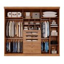 Ver imagem 3 de Guarda-Roupa Casal 267cm 6 Portas 100% MDF Linhares Espresso Móveis Marrom/Cinamomo