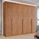 Ver imagem 1 de Guarda-Roupa Casal 267cm 6 Portas 100% MDF Linhares Espresso Móveis Marrom/Cinamomo