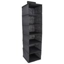 Ver imagem 1 de Organizador Vertical Guarda Roupa 6 Divisoes Closet Suspenso TNT Dobravél Roupas Sapatos Prateleira