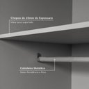 Ver imagem 6 de Guarda-Roupa de Canto Reto Planejado 95cm com Portas e Cabideiros Jade CabeCasa MadeiraOriginals Cinza/Urbano